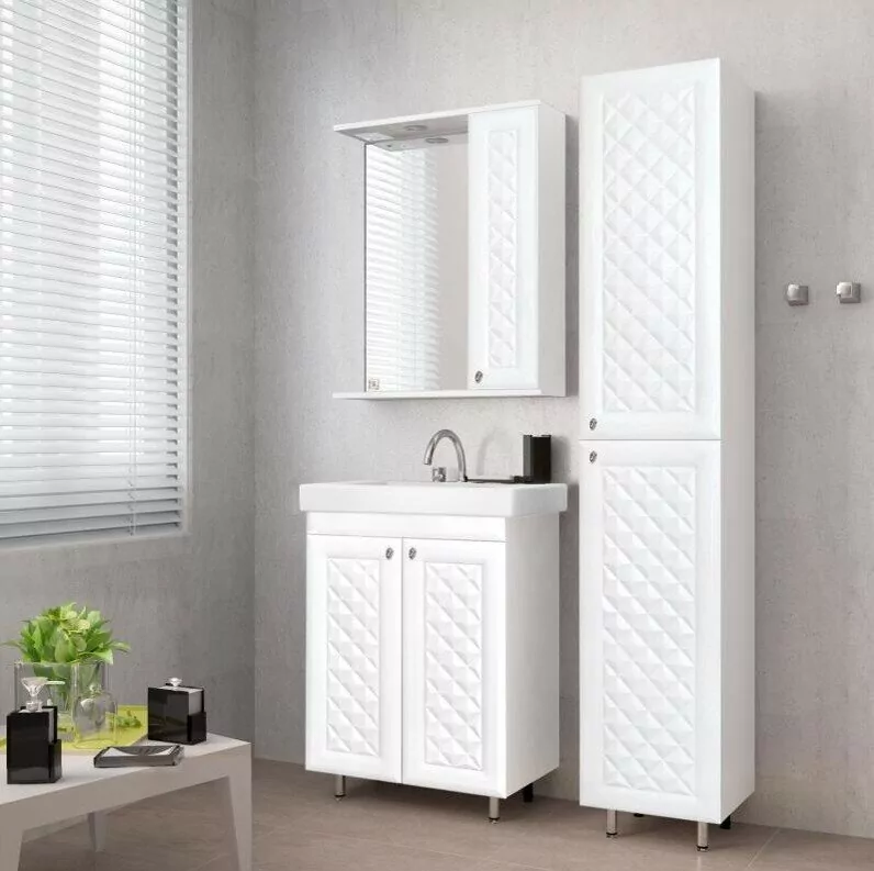 Зеркало-шкаф Style Line Канна 75/С R Люкс свет, белый