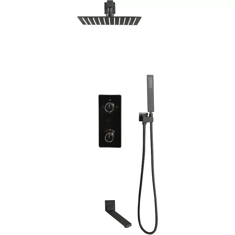 Душевой комплект ALMAes Tiber TVZ-8805 черный матовый