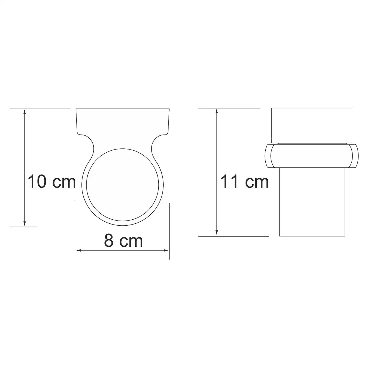 Стакан для щеток WasserKraft Berkel K-6828 хром