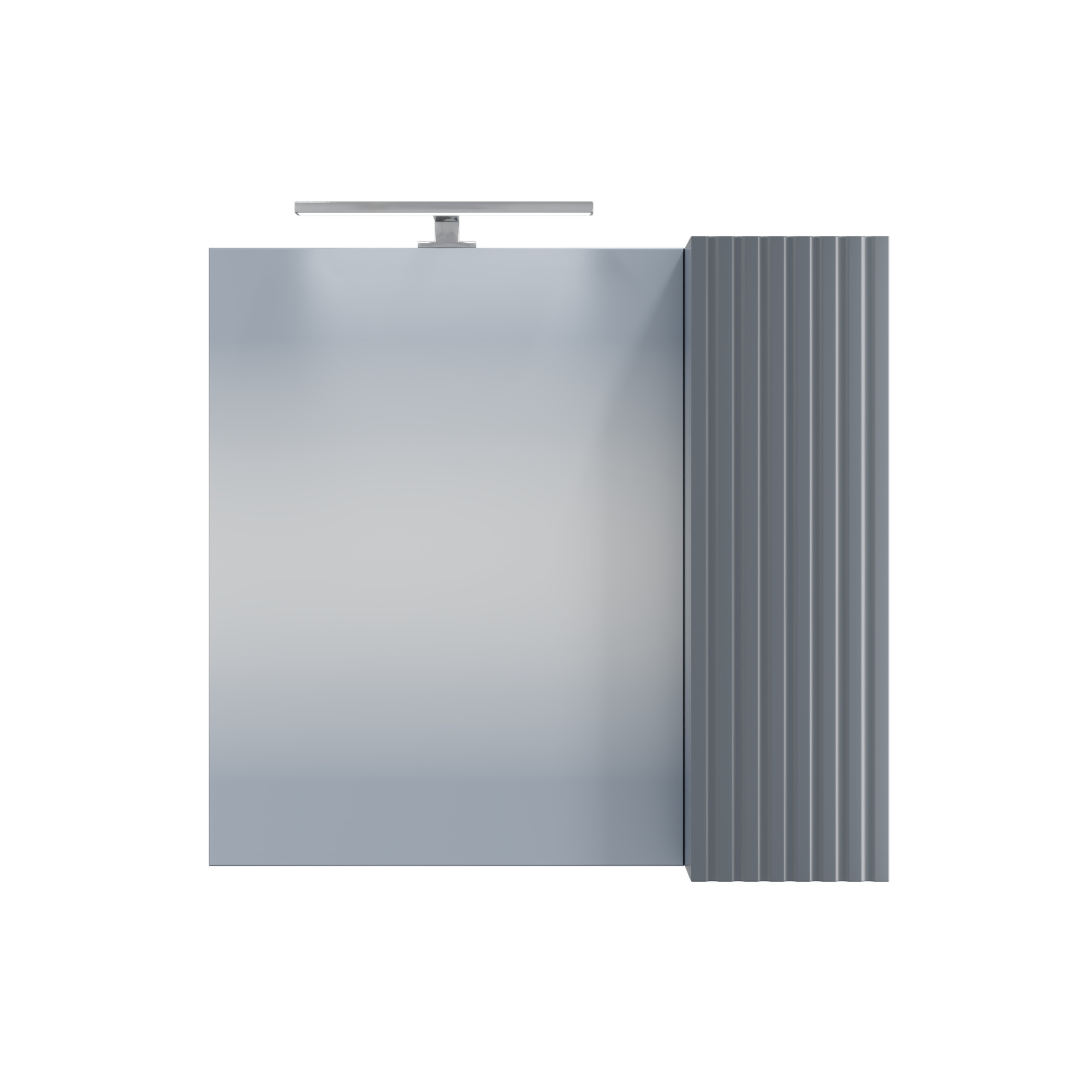 Зеркало-шкаф Санта Юпитер 70 R свет, графит матовый