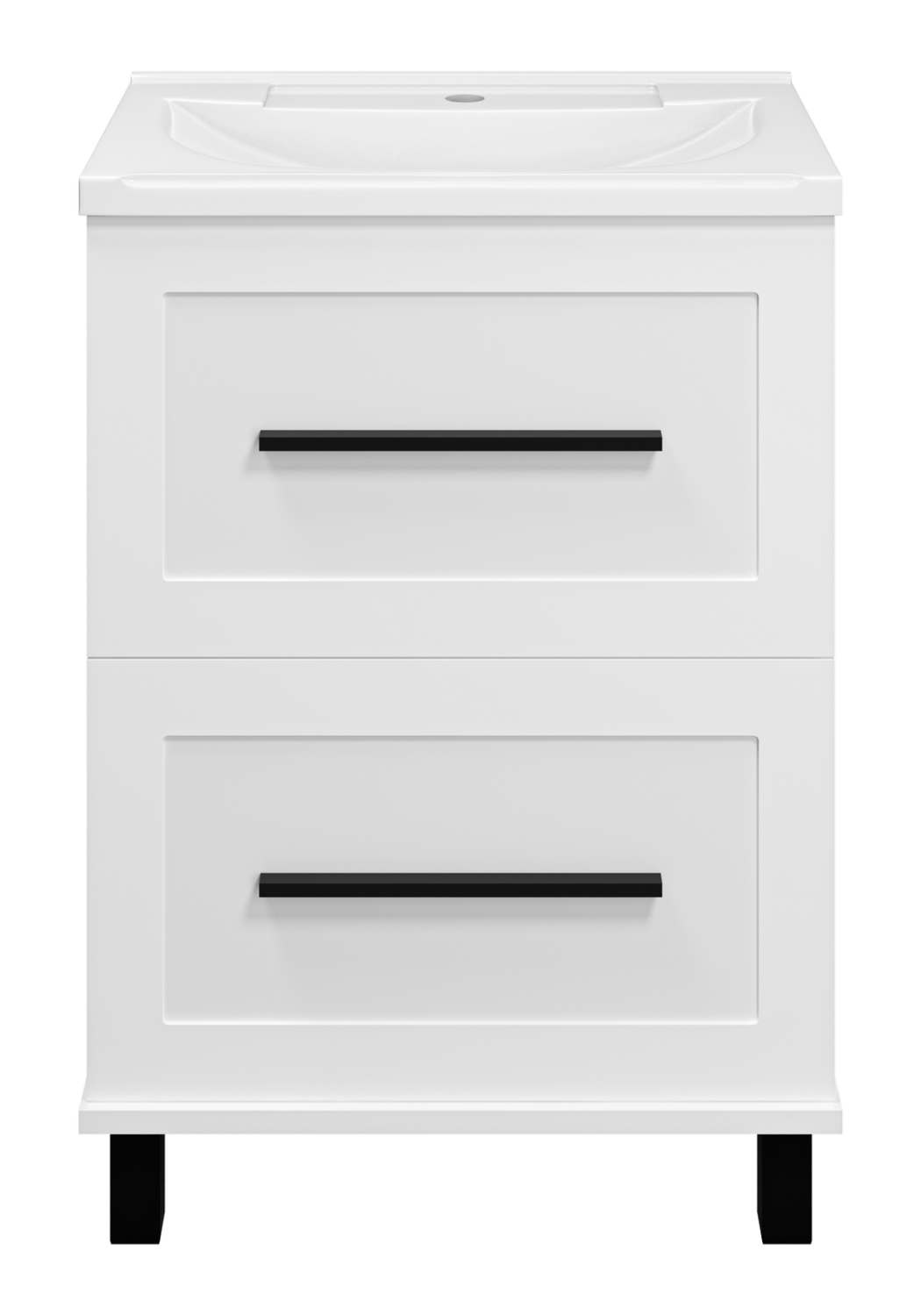 Тумба с раковиной Misty Модерн 60 белый