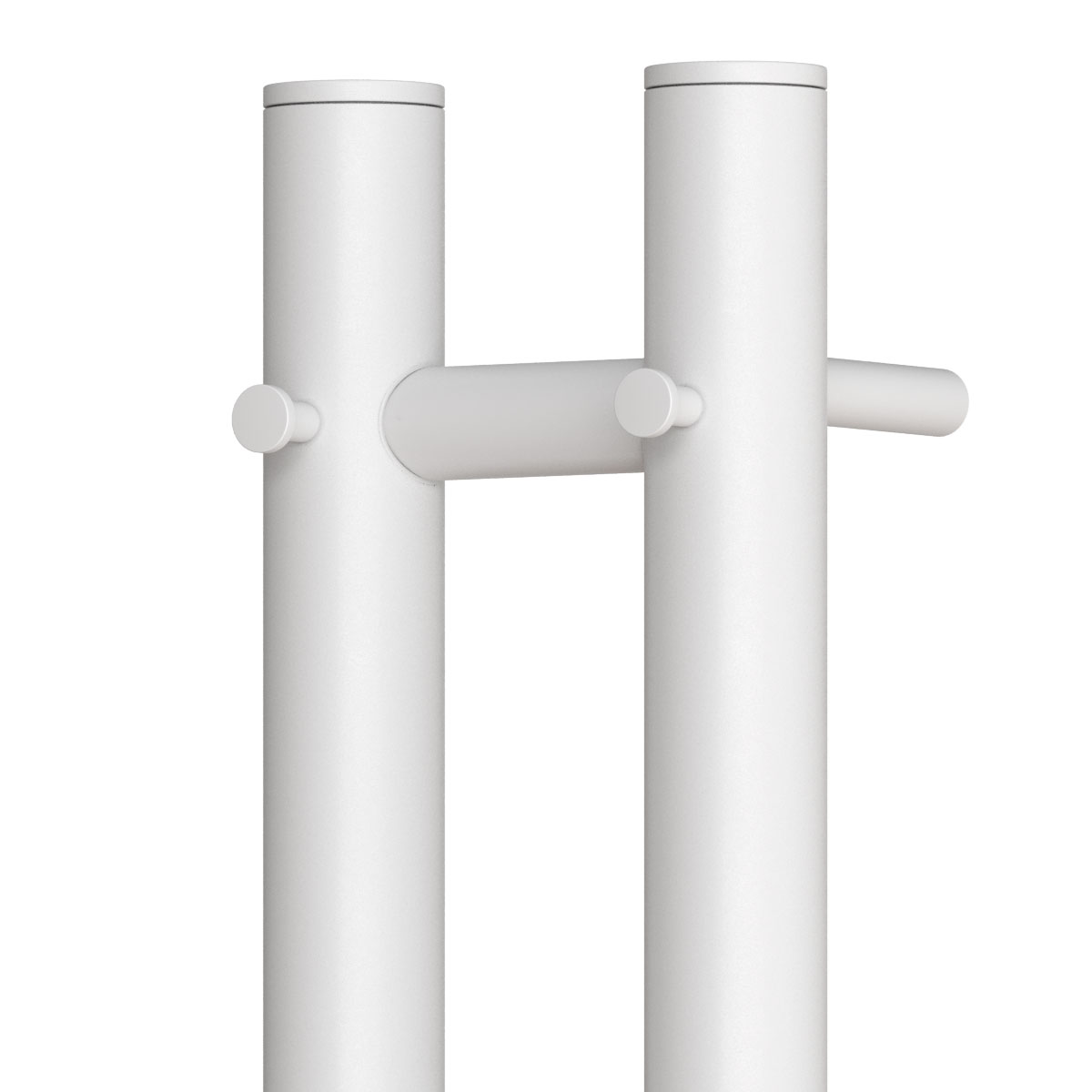 Полотенцесушитель электрический APEXTERMO Luna LN10111WM 1100x80 с крючками, белый матовый