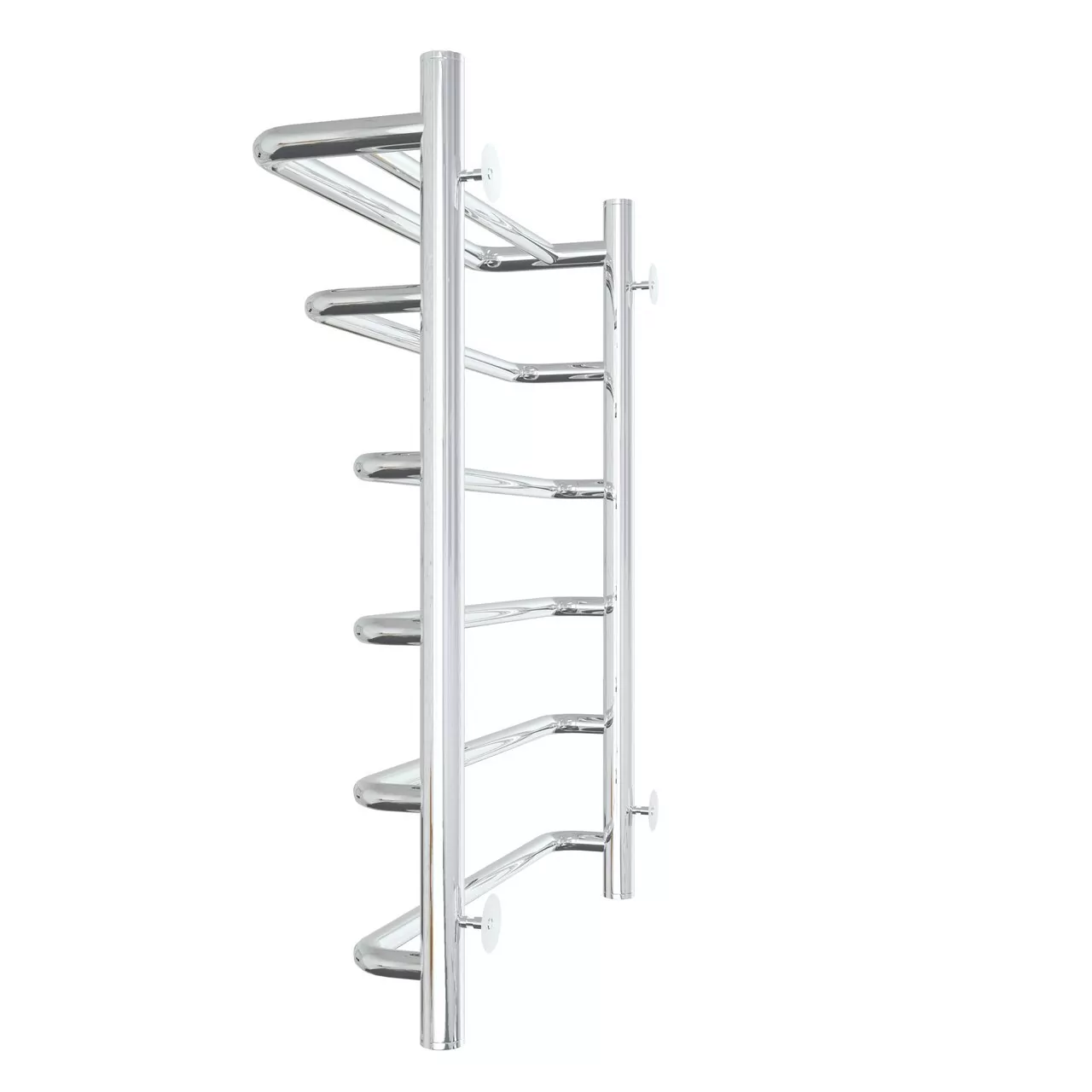 Полотенцесушитель водяной Laris Стандарт П6 500х700 с полкой, хром