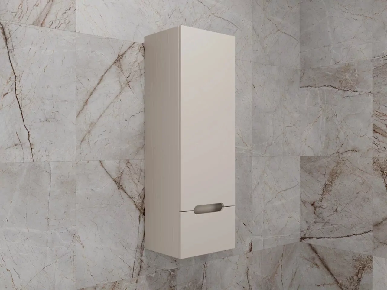 Шкаф навесной Style Line Матис 36 plus, R, крем