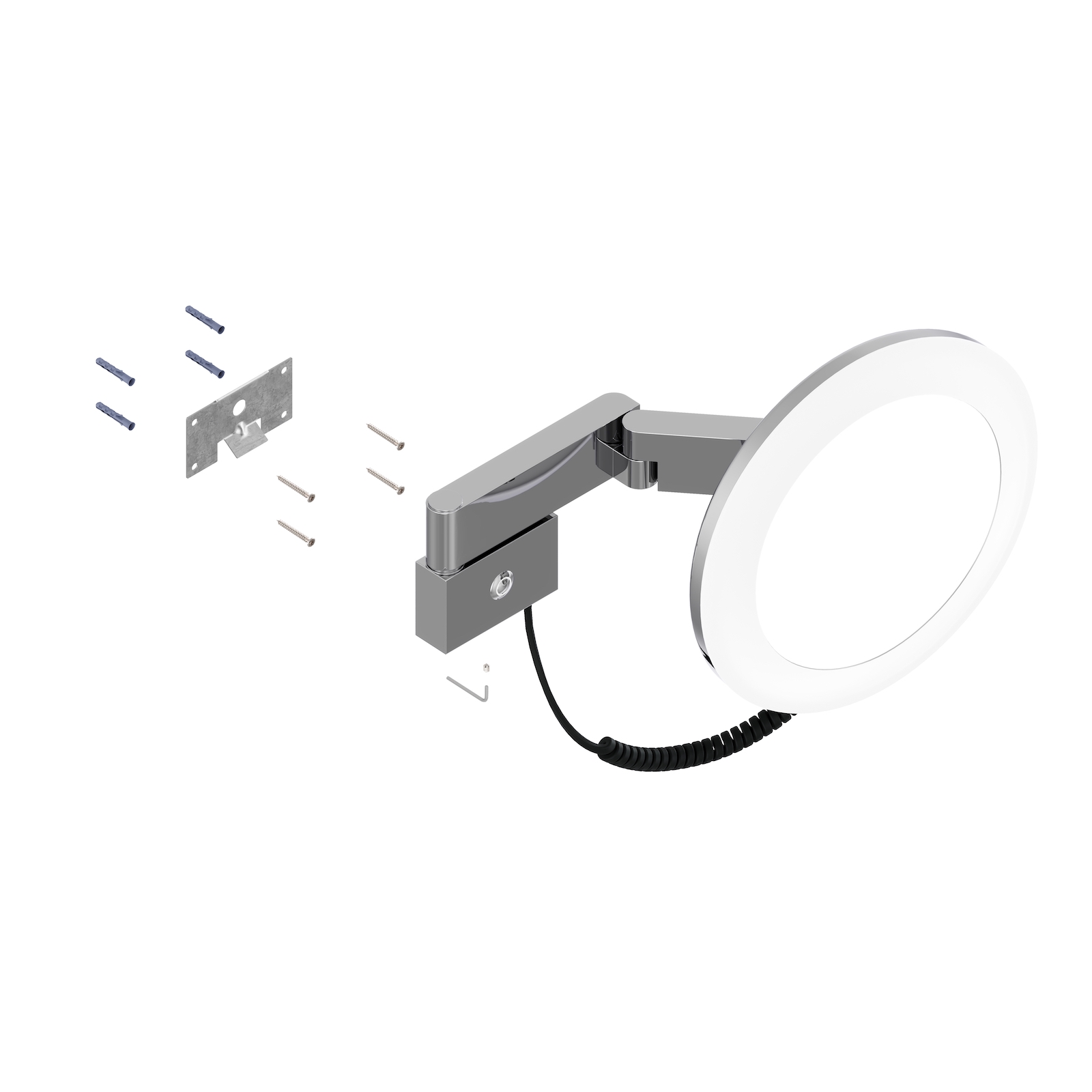 Зеркало с подсветкой Timo Saona 13374/18 черное золото