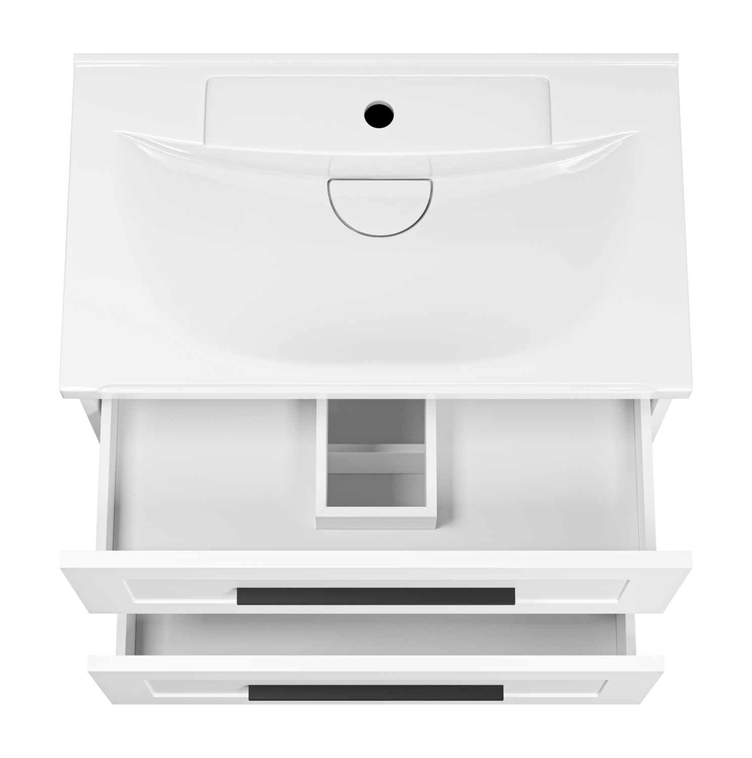 Тумба с раковиной Misty Модерн 70 подвесная, белый