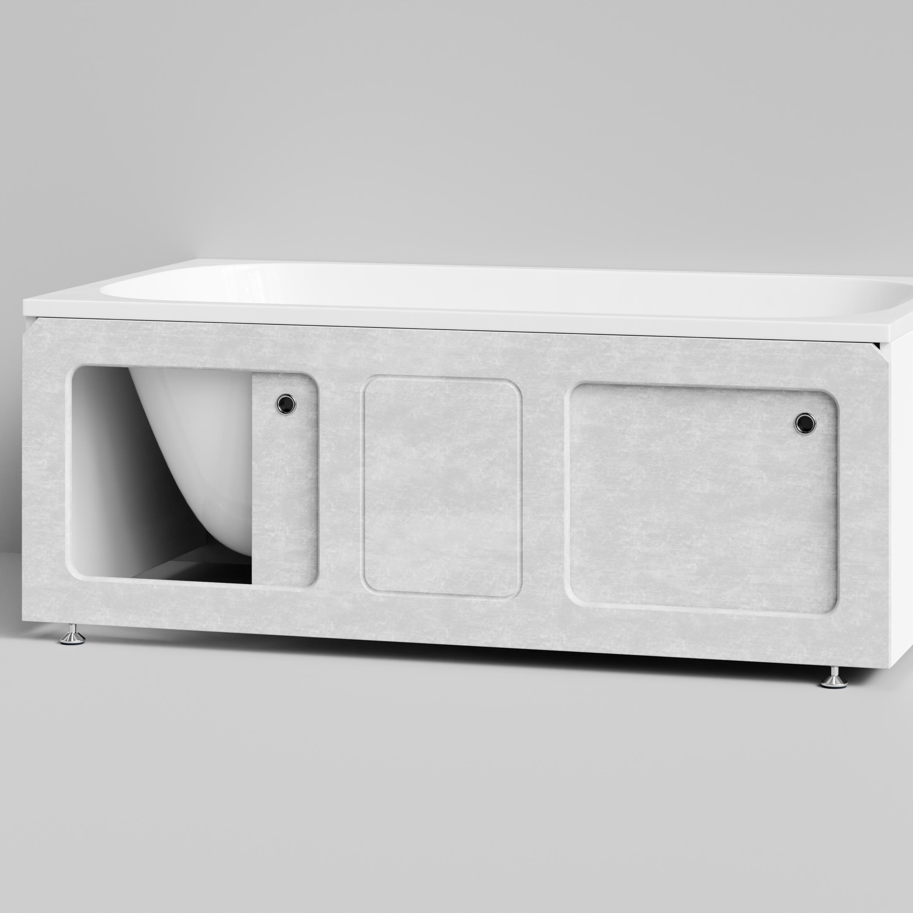 Экран под ванну Vod-ok Хит 150 раздвижной Белый камен