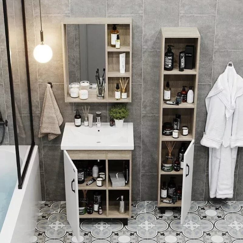 Зеркало-шкаф Onika Тимбер 60.00 дуб сонома