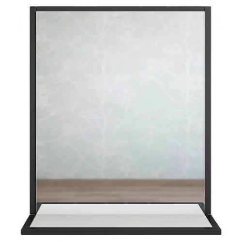 Зеркало Sanflor Норд 80 белый, черный муар