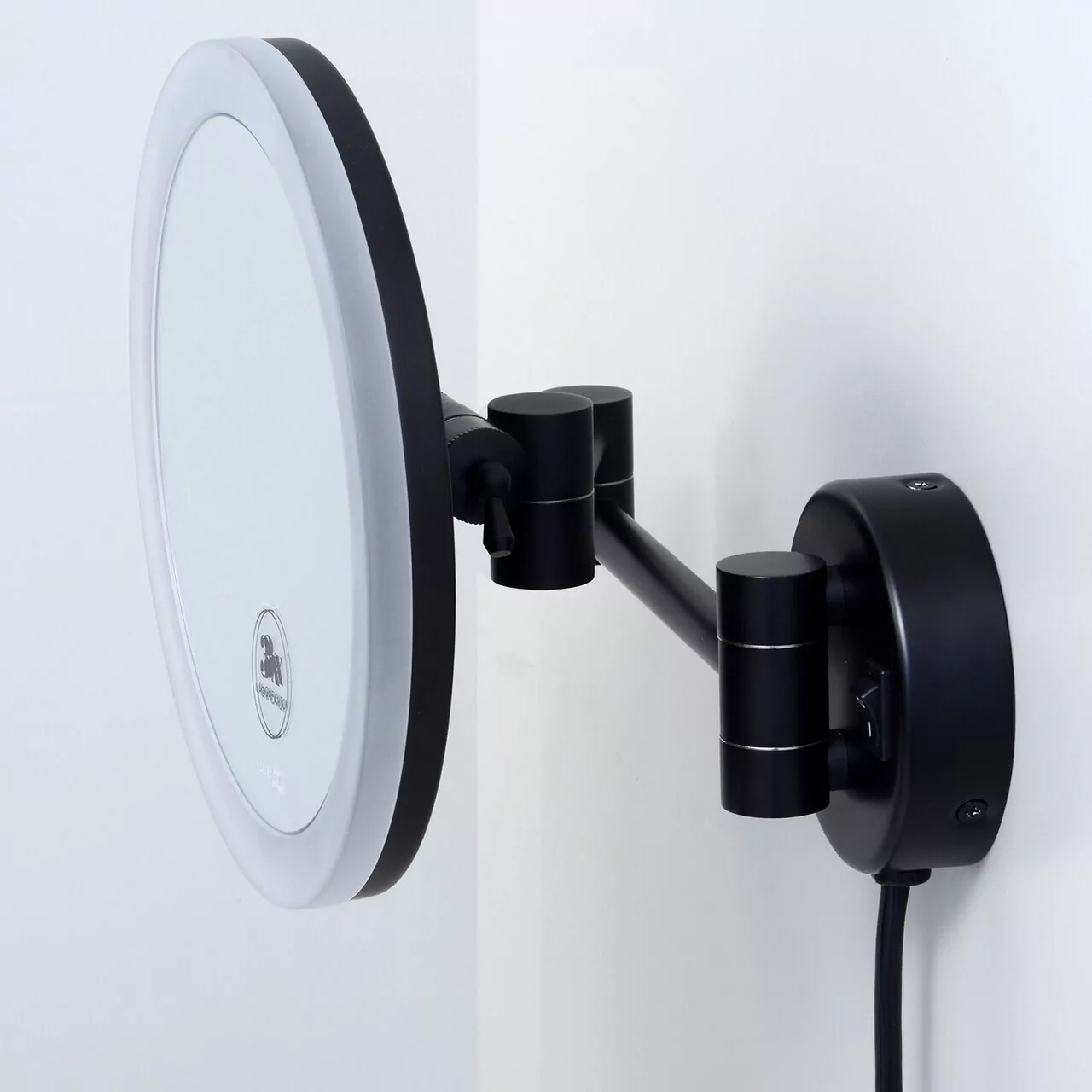 Зеркало косметическое WasserKraft K-1004 Black черное