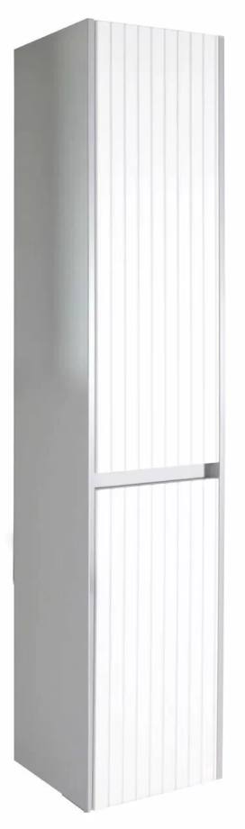 Пенал Асб-мебель Мирано 35 R подвесной, слоновая кость/шиншилла серая