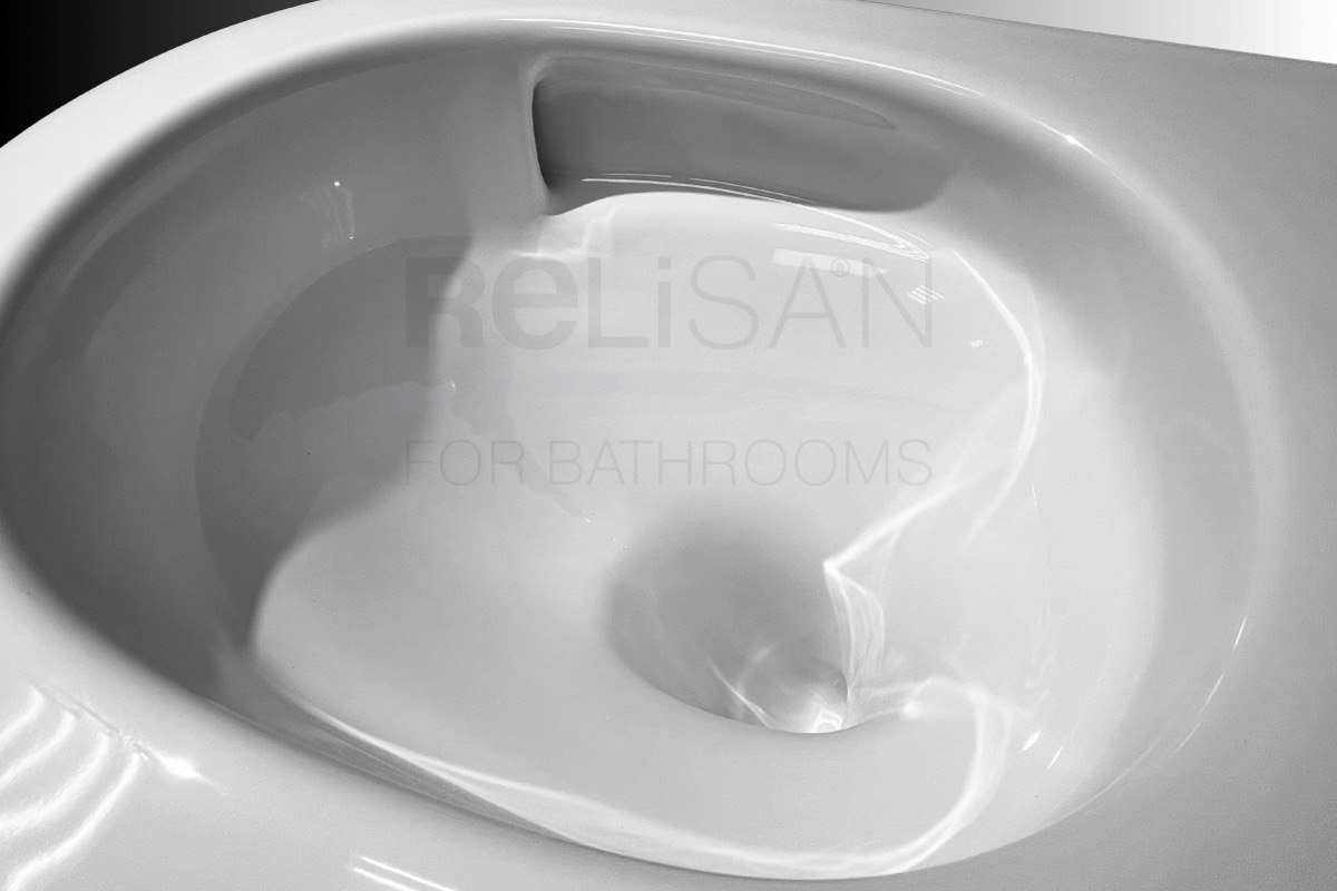 Унитаз подвесной Relisan WM 715/смыв торнадо, белый