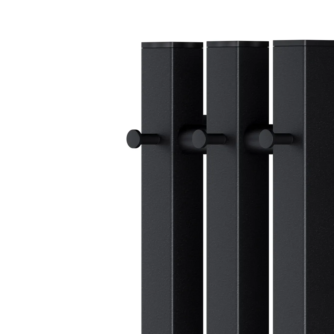 Полотенцесушитель электрический APEXTERMO Сириус SR10182BL 800х120 с крючками, черный от магазина Vanna-Vanna.ru!