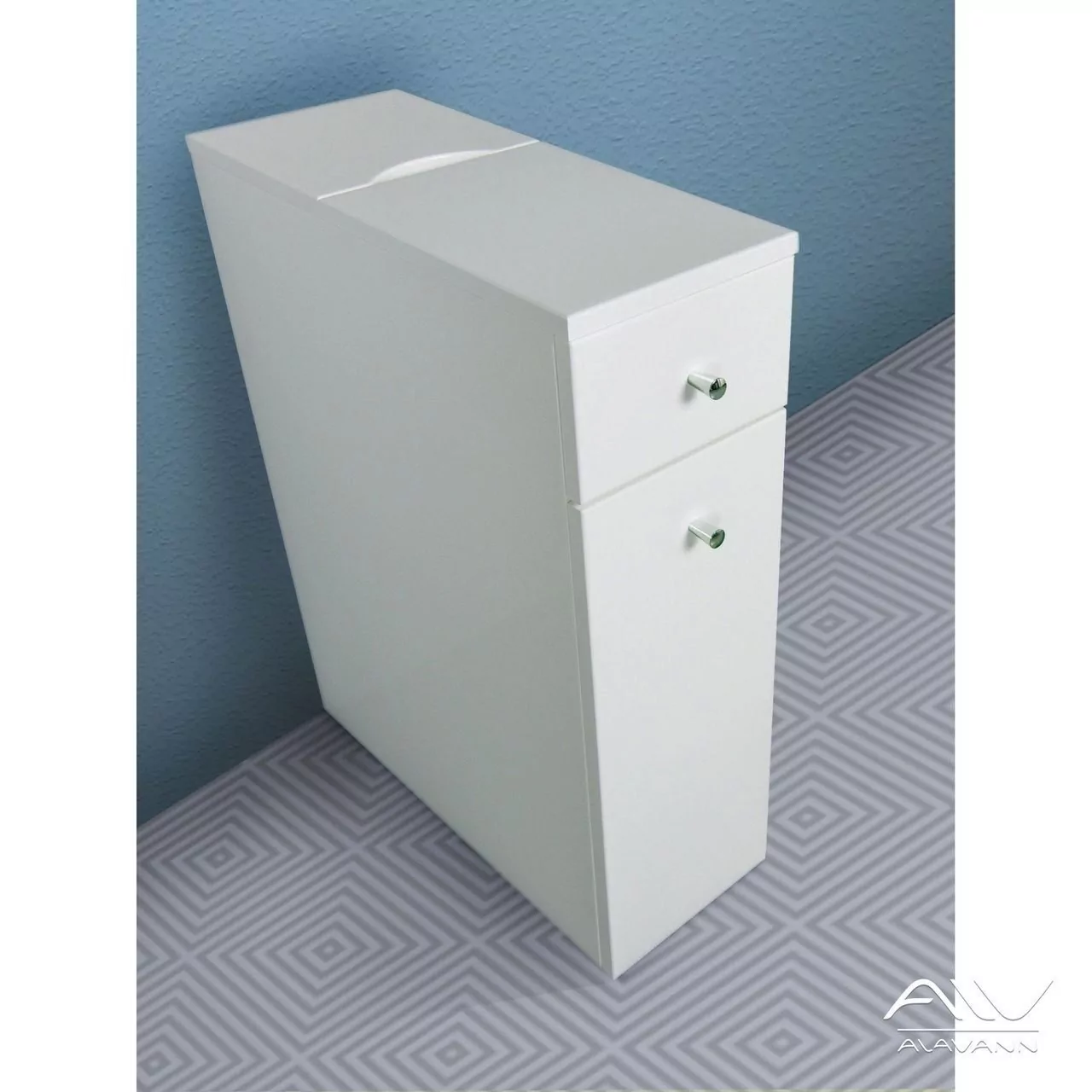 Тумбочка в туалет Alavann Soft 20 белая