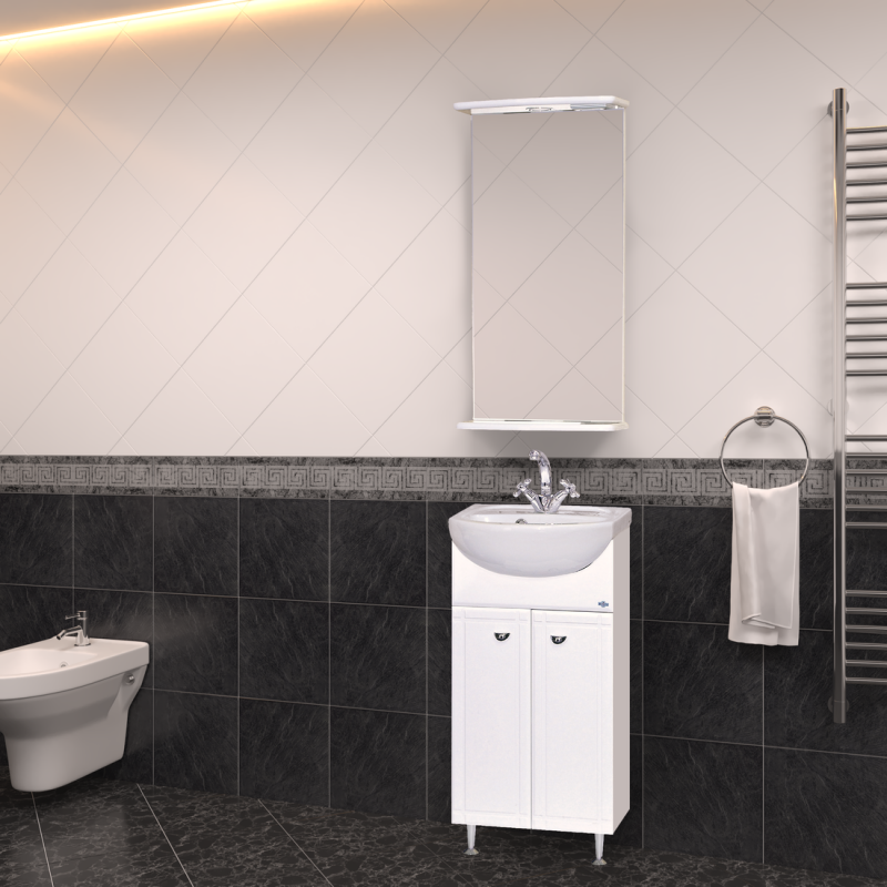 Тумба с раковиной Misty Соло 40 белый