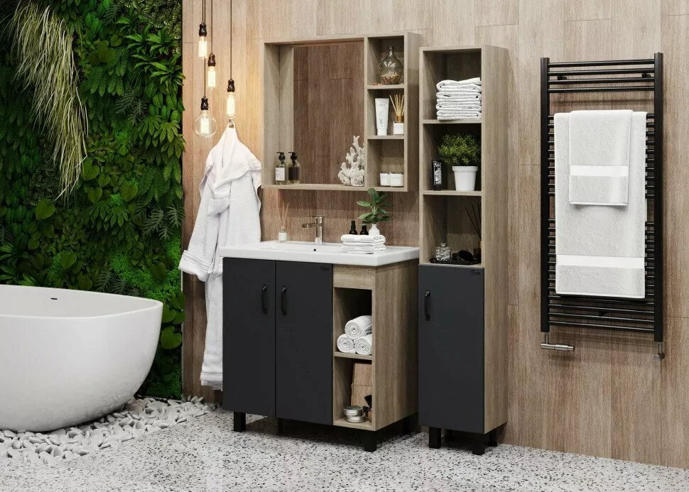 Зеркало-шкаф Onika Тимбер 70.00 дуб сонома