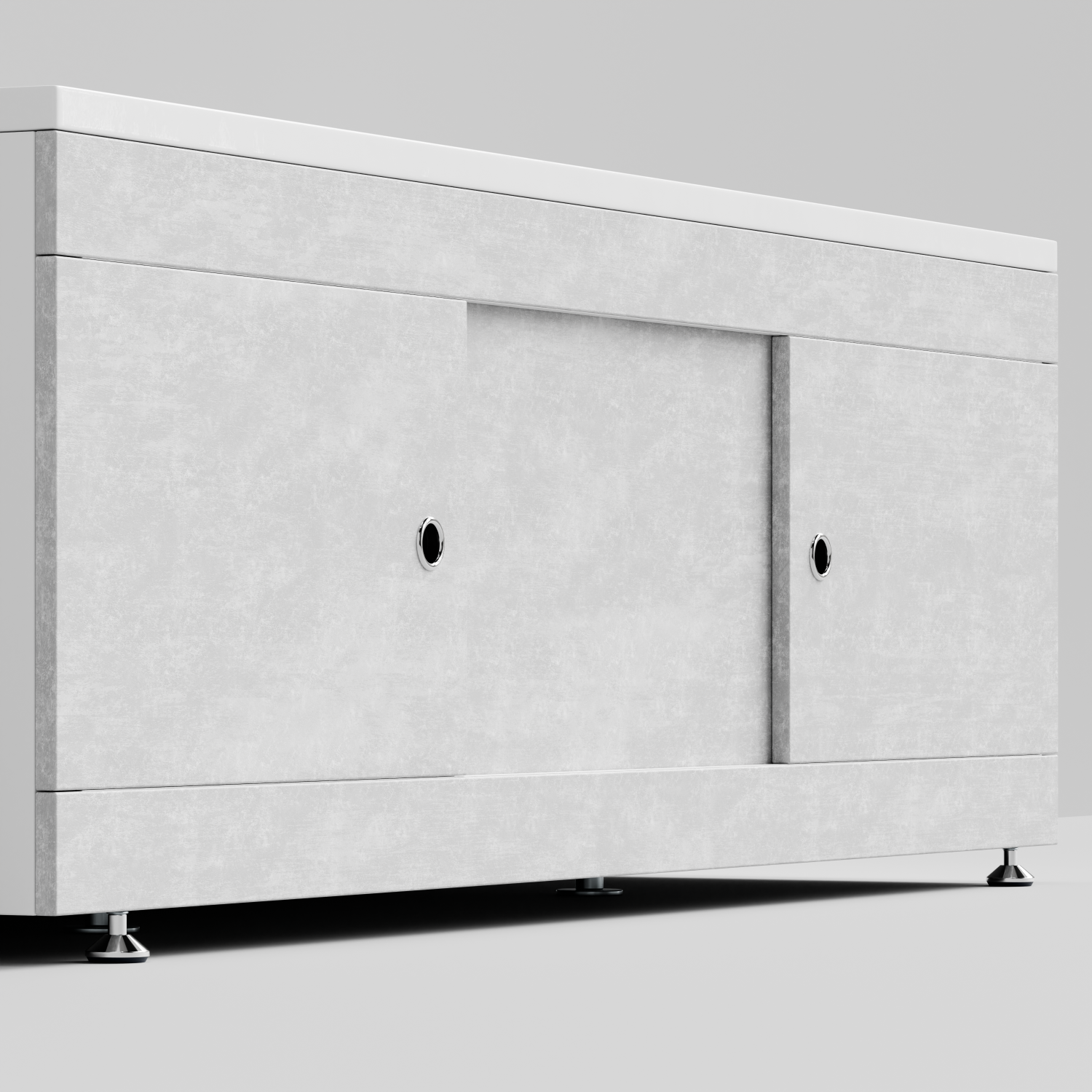 Экран под ванну Vod-ok Купе 170 раздвижной Белый камен