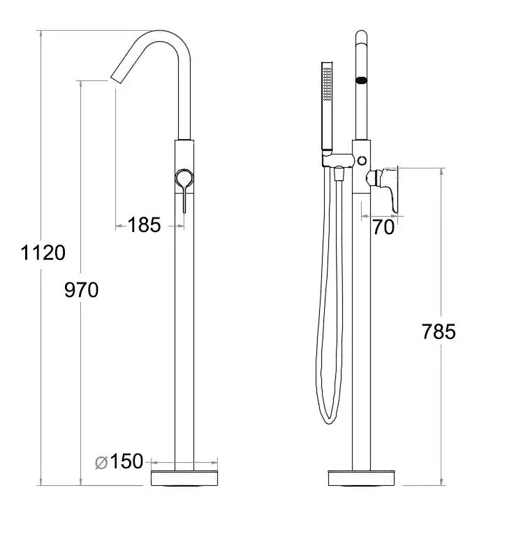 Смеситель для ванны BochMann Sella BM9652 хром