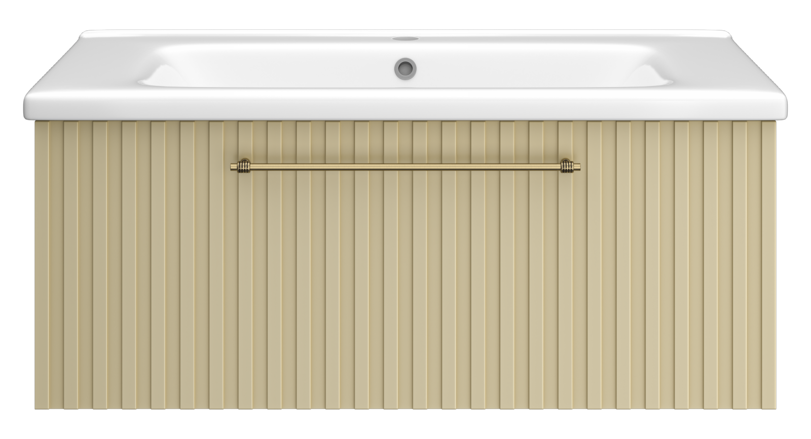 Тумба с раковиной Brevita Alicante 90 подвесная, капучино