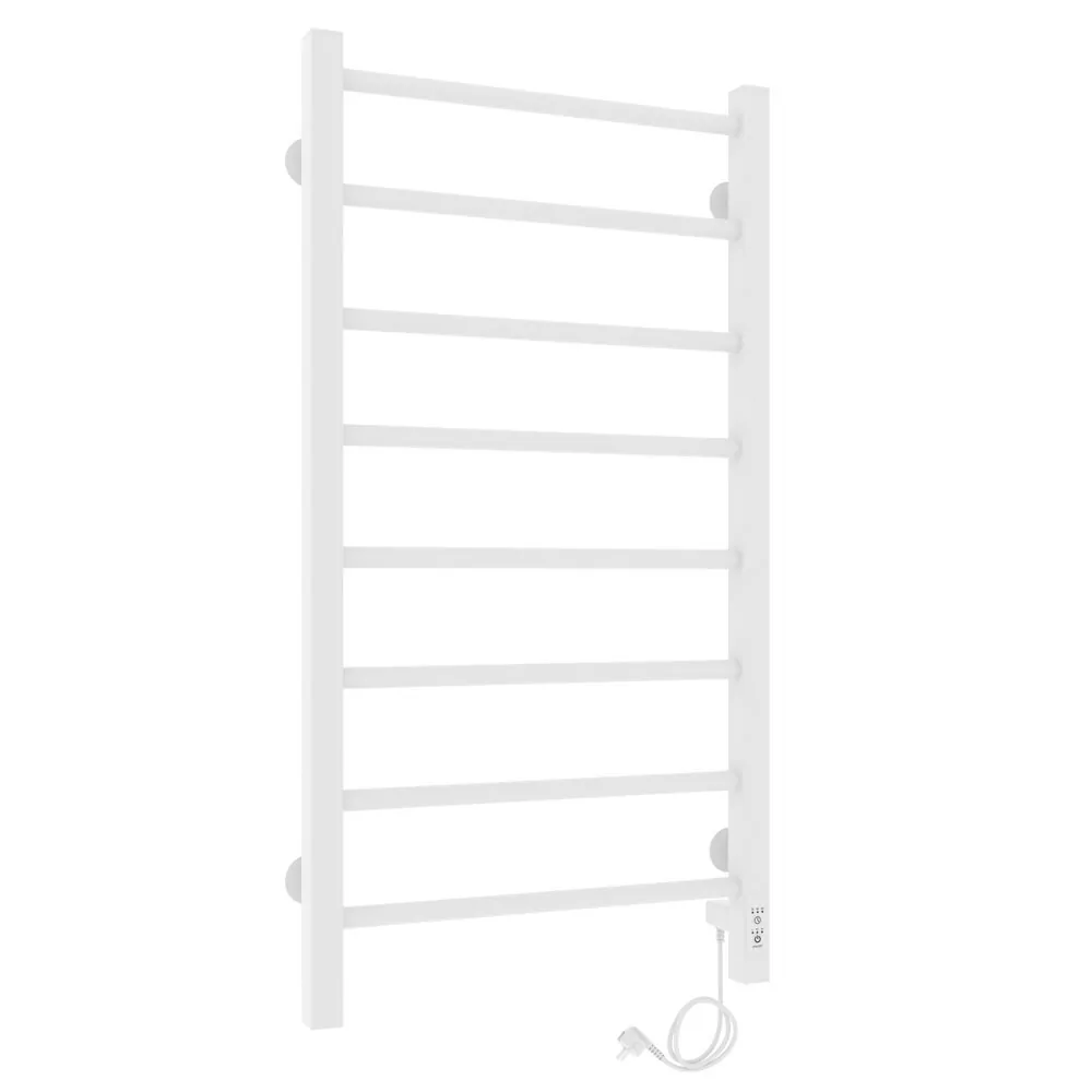 Полотенцесушитель электрический Laris Феличия ЧК П8 400х800 с терморегулятором, правый, белый матовый