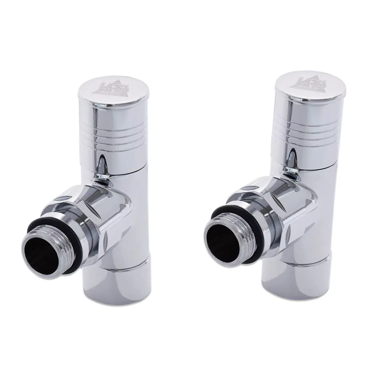 Вентиль угловой Laris обычный хром 1/2" - 1/2" ZZ-4702 2 шт.