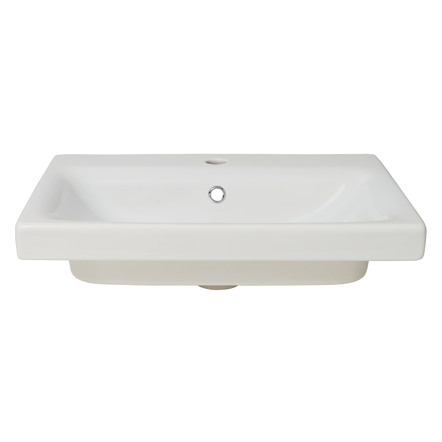 Тумба подвесная Runo Афина 60 с раковиной Moduo 60, цемент