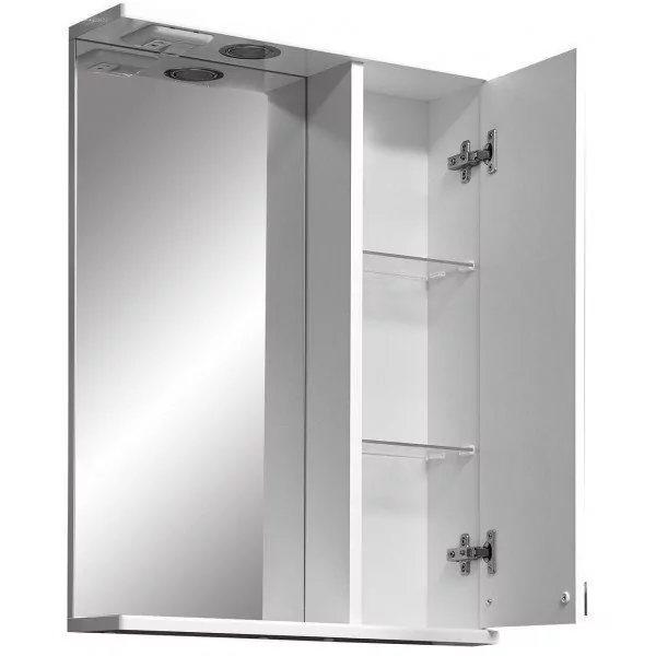 Зеркало со шкафчиком Stella Polar Ванда 50 R свет, белый