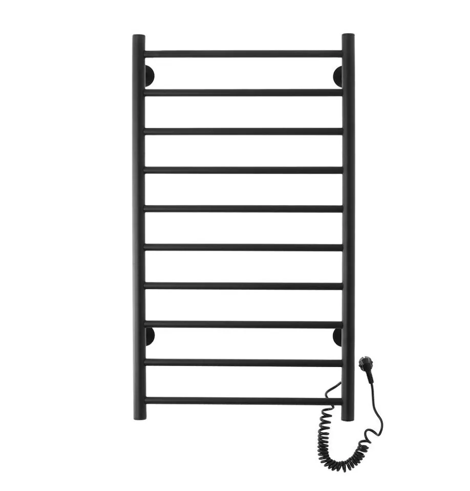 Полотенцесушитель электрический Domoterm Аврора DMT 109-10 50х90 EK R правый, черный матовый