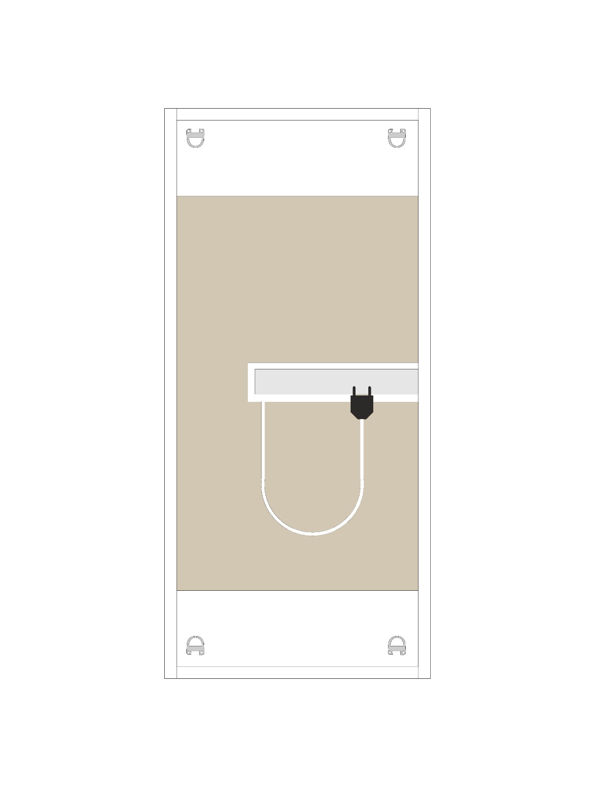 Зеркало-шкаф Style Line Каре 40 свет, сенсор, универсальное