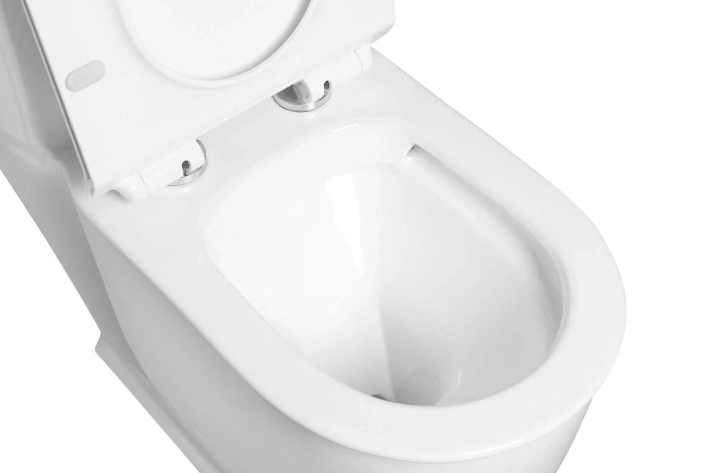 Унитаз SantiLine SL-5019 напольный, безободковый, моноблок, белый от магазина Vanna-Vanna.ru!