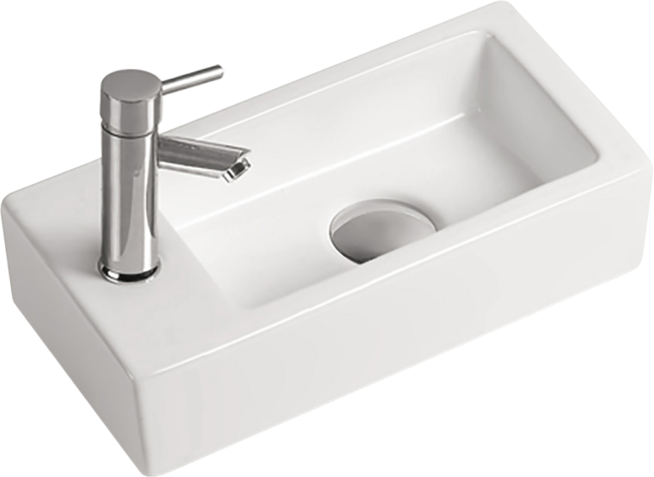 Раковина SantiLine SL-2010 R накладная, белая