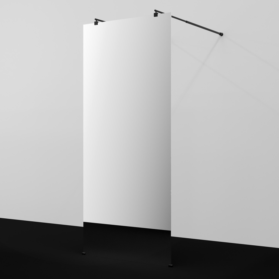 Душевая перегородка WasserKRAFT Vechte 60W46MB-MR матовый черный