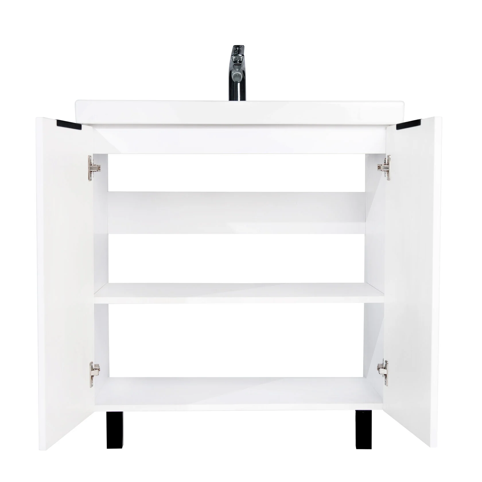 Тумба напольная Viant Берлин 80 с раковиной Moduo 80, белый