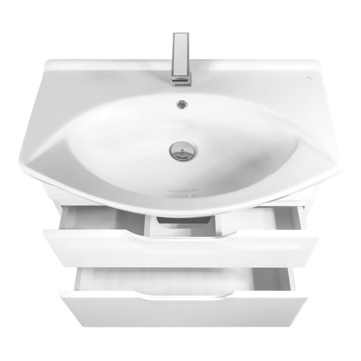 Тумба с раковиной напольная Dreja Laguna Plus 105 см, белый