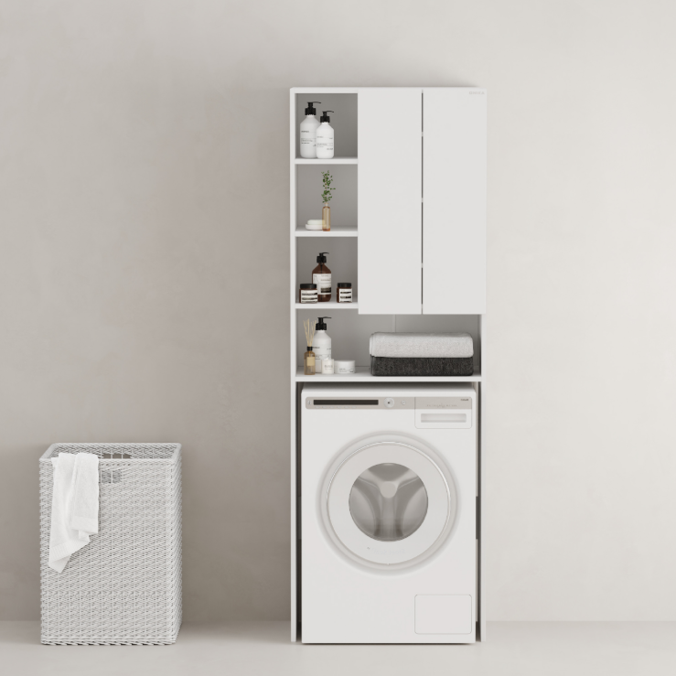 Шкаф Onika Милтон 67 Нова напольный, для стиральной машины, белый (разборный)