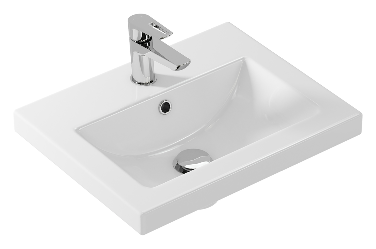 Тумба с раковиной Misty Урал 50 белый