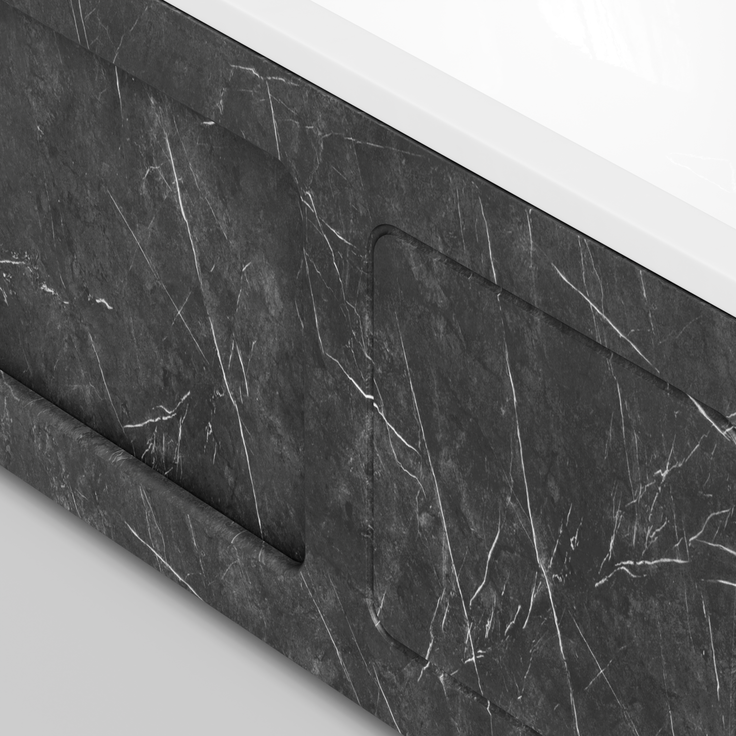 Экран под ванну Vod-ok Хит 180 раздвижной Мрамор Графит софт тач