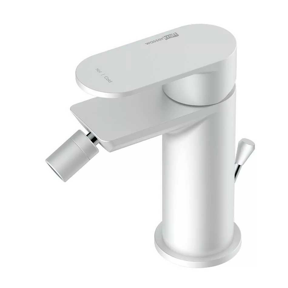 Смеситель для биде WasserKraft Mindel 8506 белый Soft-touch