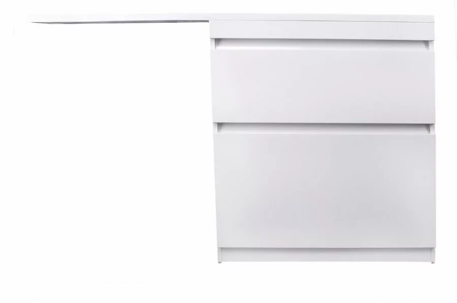 Тумба напольная Style Line Даллас 150 люкс plus ПВХ с раковиной Даллас 150 под стиральную машину, 2 ящика, правая, белая