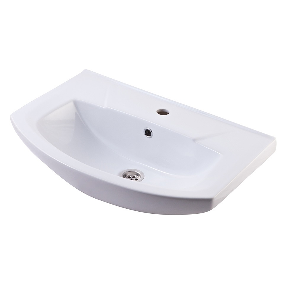 Тумба с раковиной Francesca Империя 65 напольная, 3 ящика, 1 дверь, белая