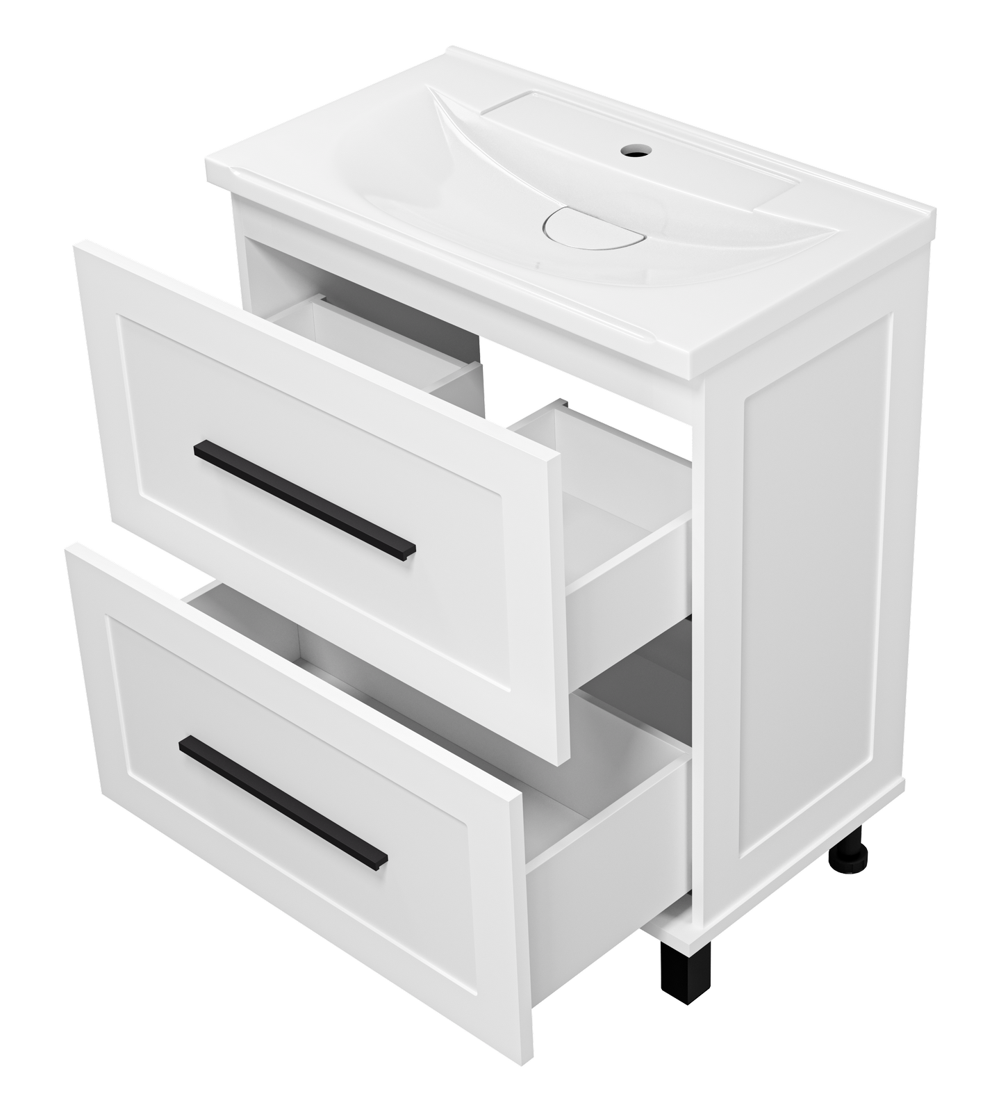 Тумба с раковиной Misty Модерн 70 белый