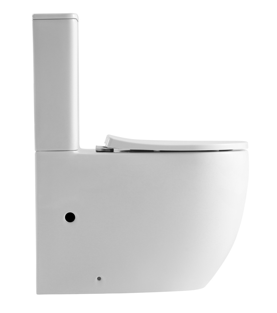 Унитаз Iberica Blanca Bilbao Alto IB.BLM.124.1B1 напольный, безободковый, Tornado, белый