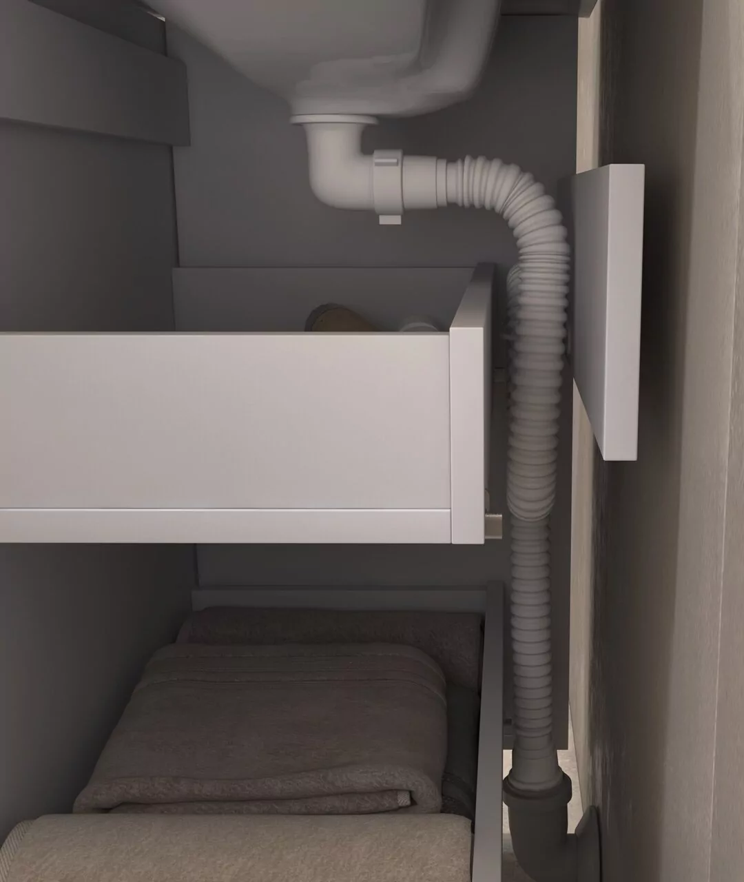 Тумба напольная Vigo Neo 800-0-2 с раковиной Neo 80, 2 ящика, белый