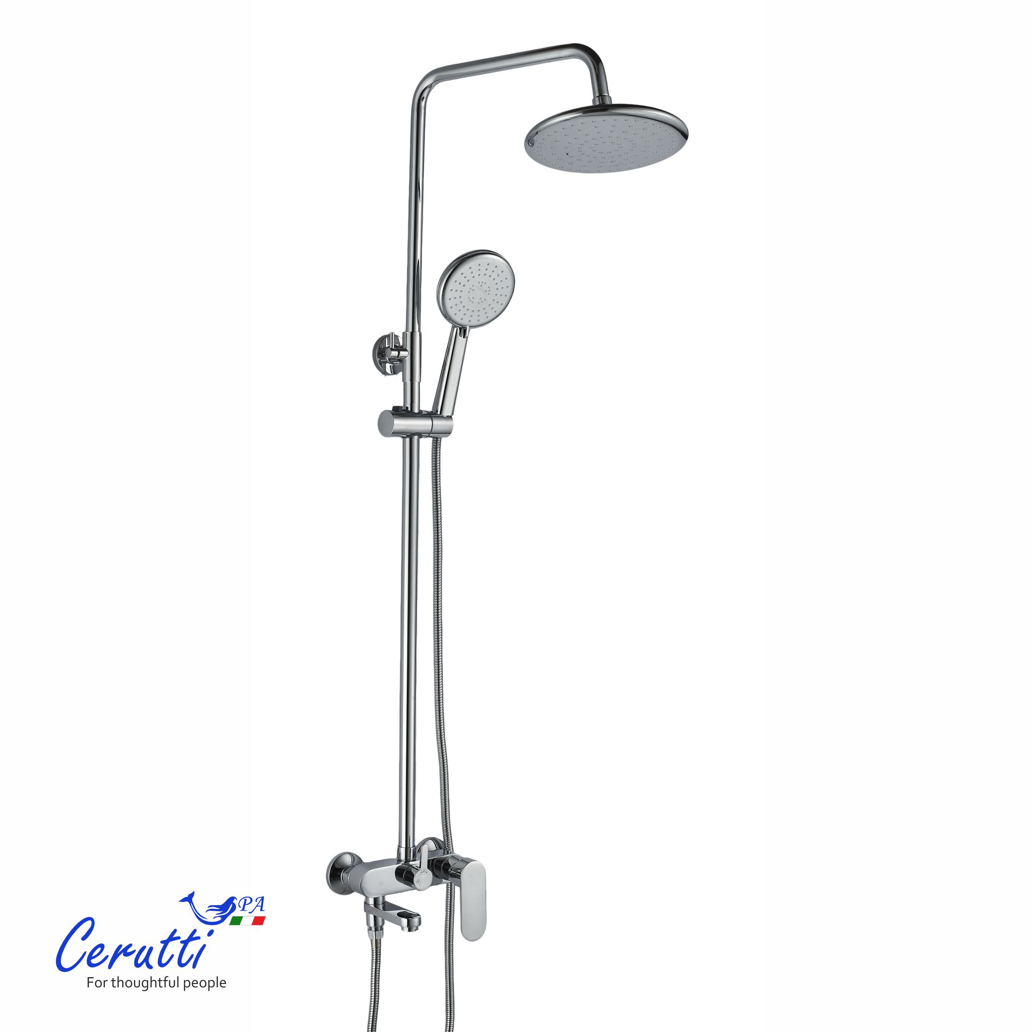 Душевая стойка Ceruttispa ORAZIO II RS из латуни, цвет хром