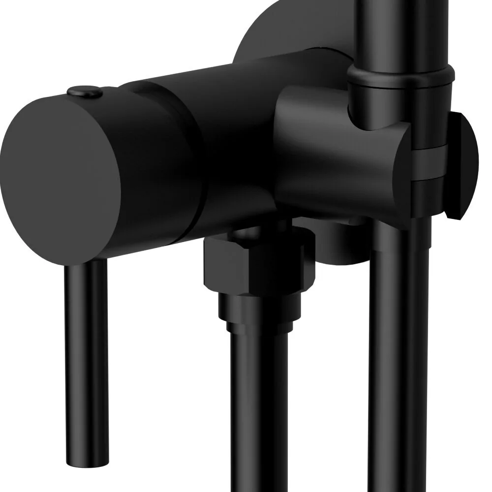 Смеситель с гигиеническим душем Raiber Graceful RPB-009 черный матовый