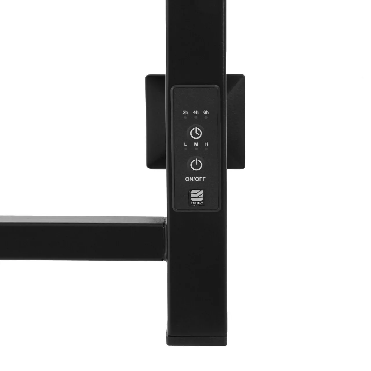 Полотенцесушитель электрический Energy Cube 900х400 с таймером, черный матовый