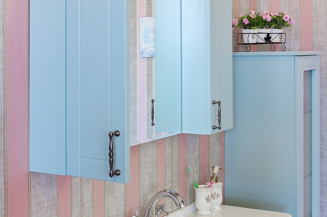 Зеркало с шкафчиком Sanflor Глория 85 L серый