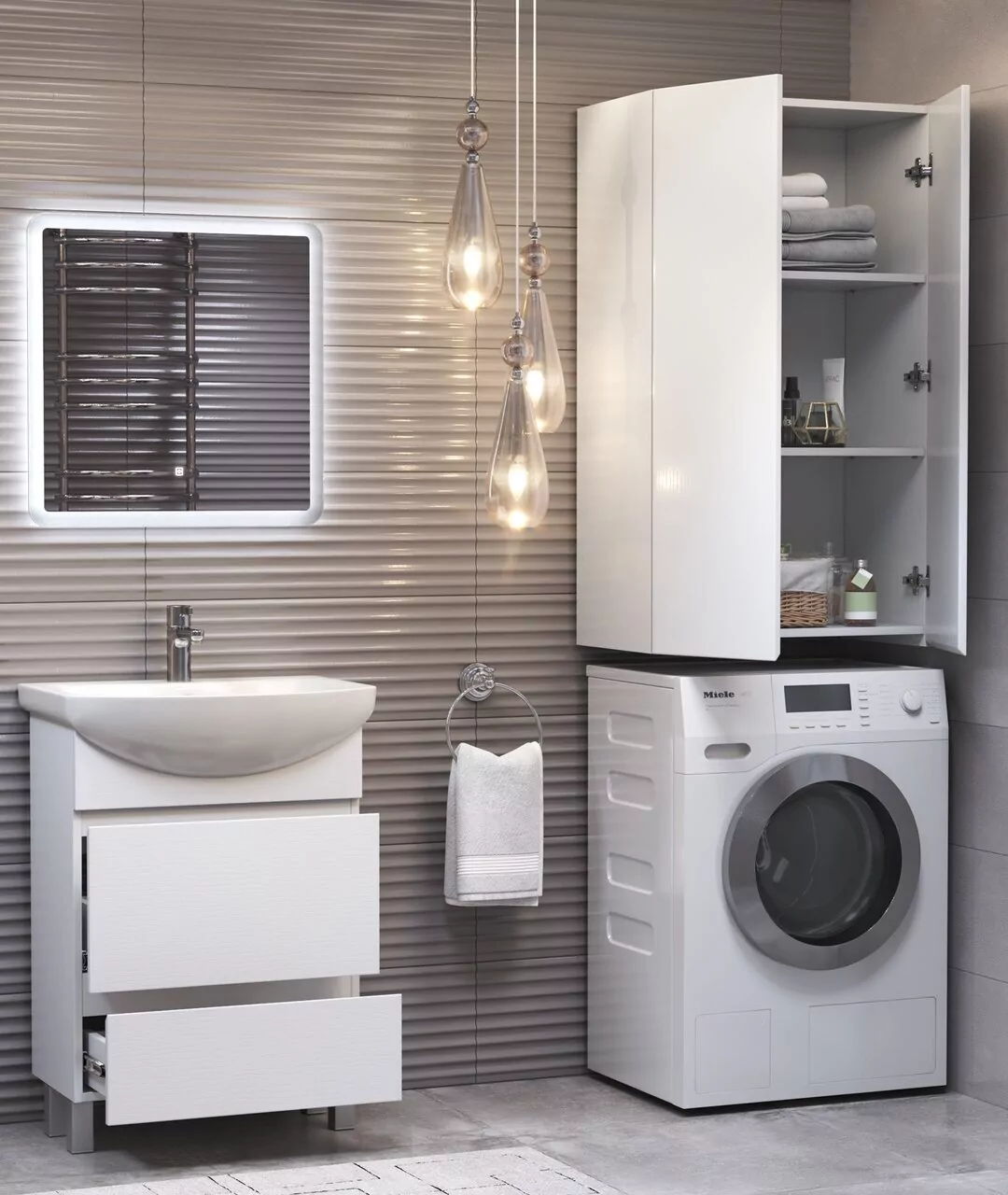 Шкаф навесной Vigo Wing 64 белый