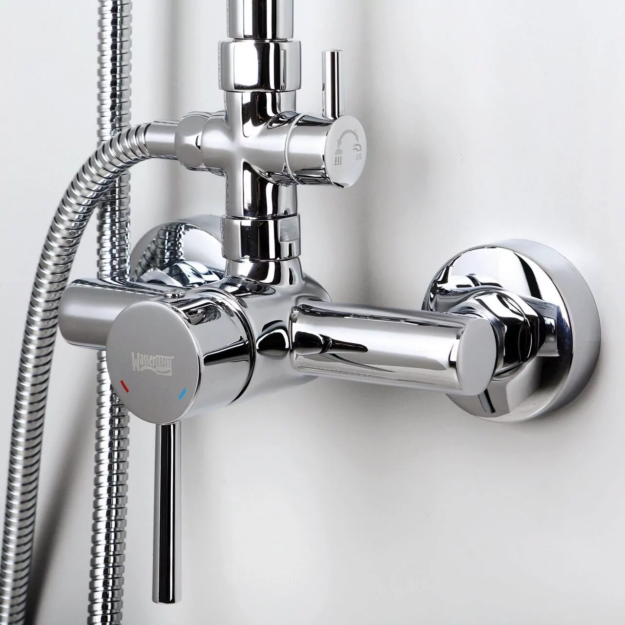 Душевая стойка WasserKraft А12202 хром