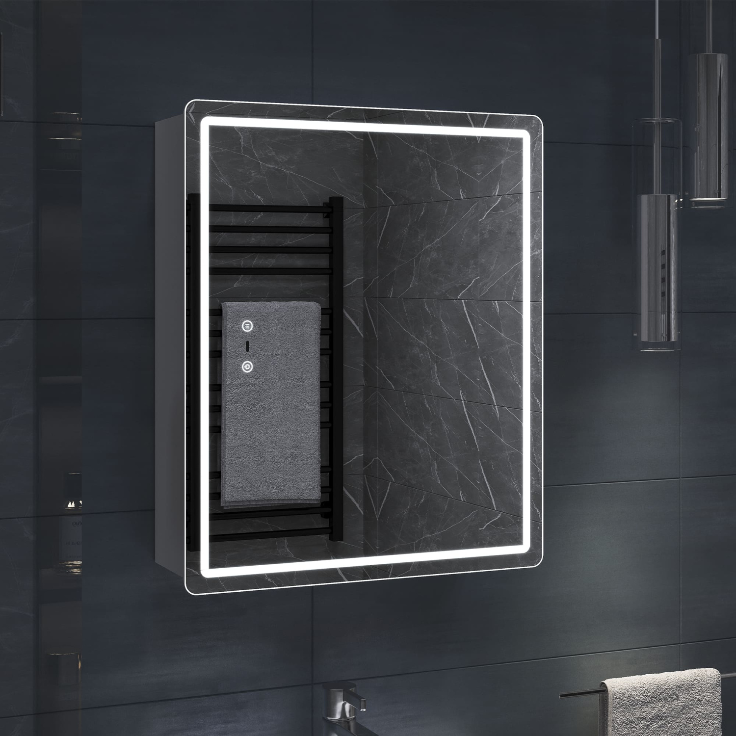 Зеркало Vigo Geometry Step 500 свет, сенсор, антизапотевание